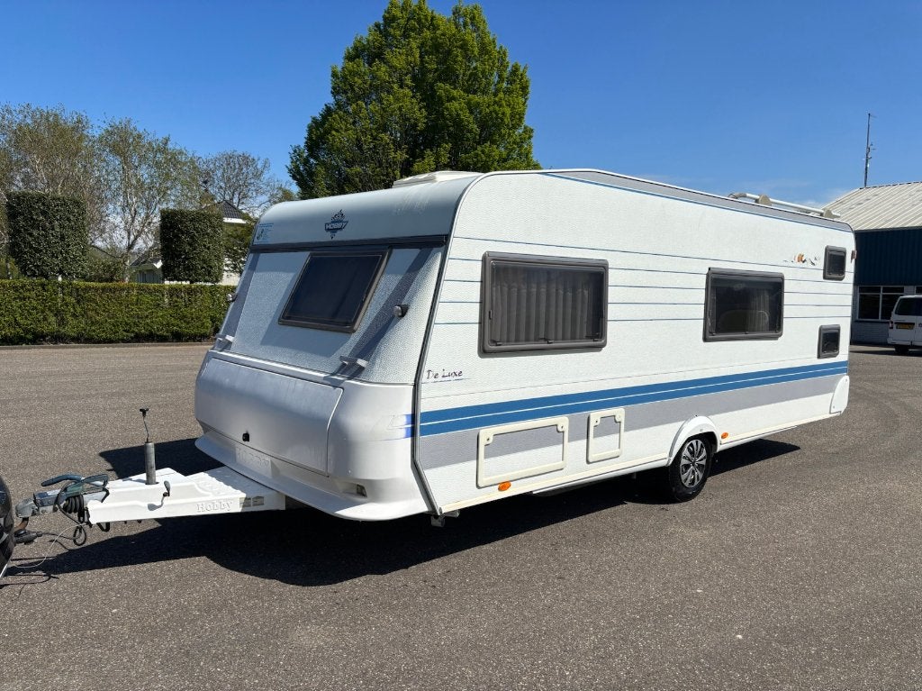 Hobby de luxe 560 KMFE Stapelbedden 6 persoons Caravan, Caravans en Kamperen, Omvormbare zithoek, Rondzit, Hobby, Particulier