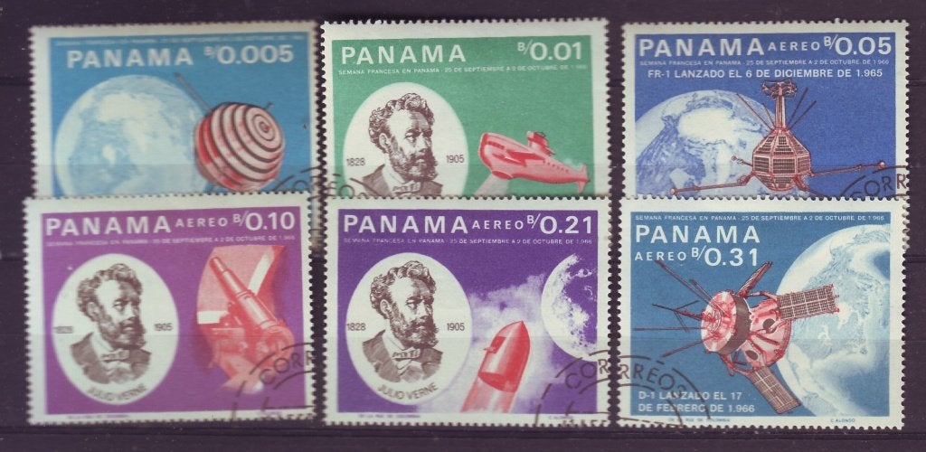 Panama Mi 943/948 gest, Ophalen of Verzenden, Gestempeld, Midden-Amerika
