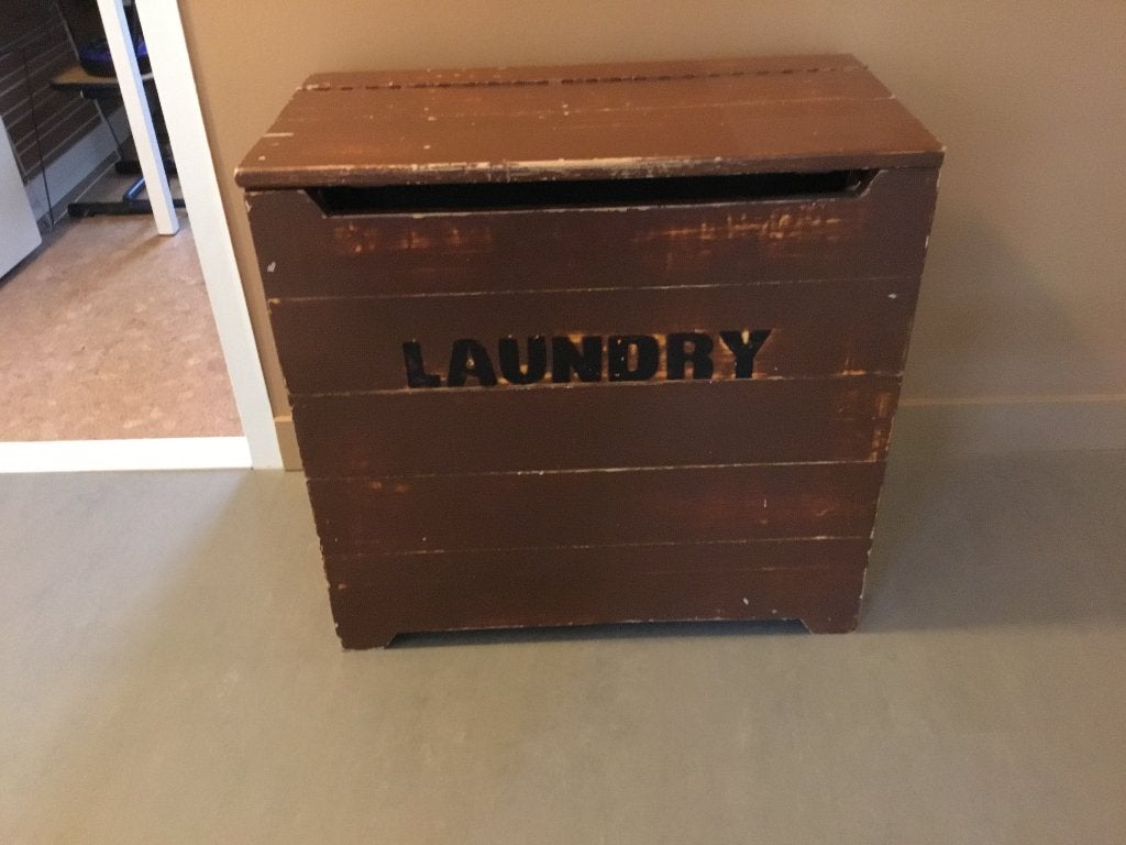Oude houten kist, Huis en Inrichting, Woonaccessoires | Kisten, Ophalen, 50 – 75, Gebruikt, 50 tot 100 cm