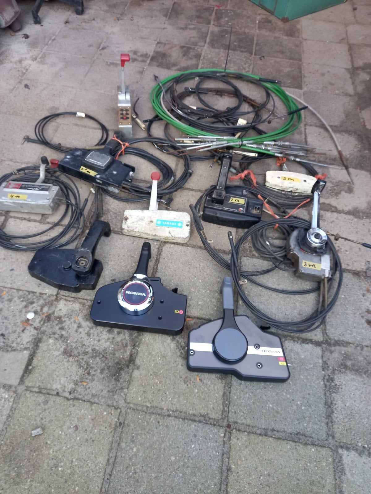 morse hendels en afstandsbedieningen, Ophalen, Motor en Techniek