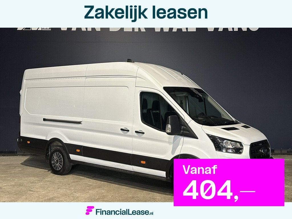 Ford Transit 2.0 TDCI 130pk L4H3 Jumbo Euro6 Airco | Camera, 4 cilinders, Wit, 11 km/l, Bedrijf