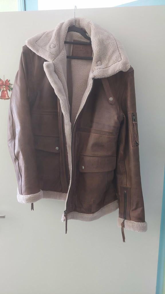 Leren jas, Ophalen of Verzenden, Maat 56/58 (XL), Bruin