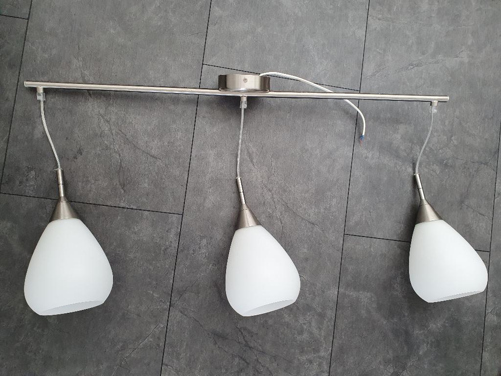hanglamp, Ophalen, Gebruikt, Glas