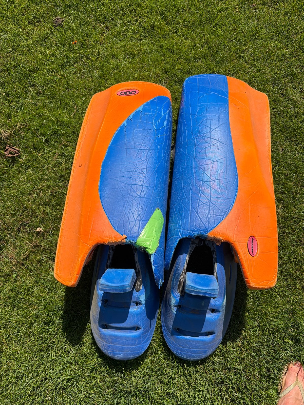 Obo high rebound legguards en kickers maat L, Ophalen of Verzenden, Gebruikt