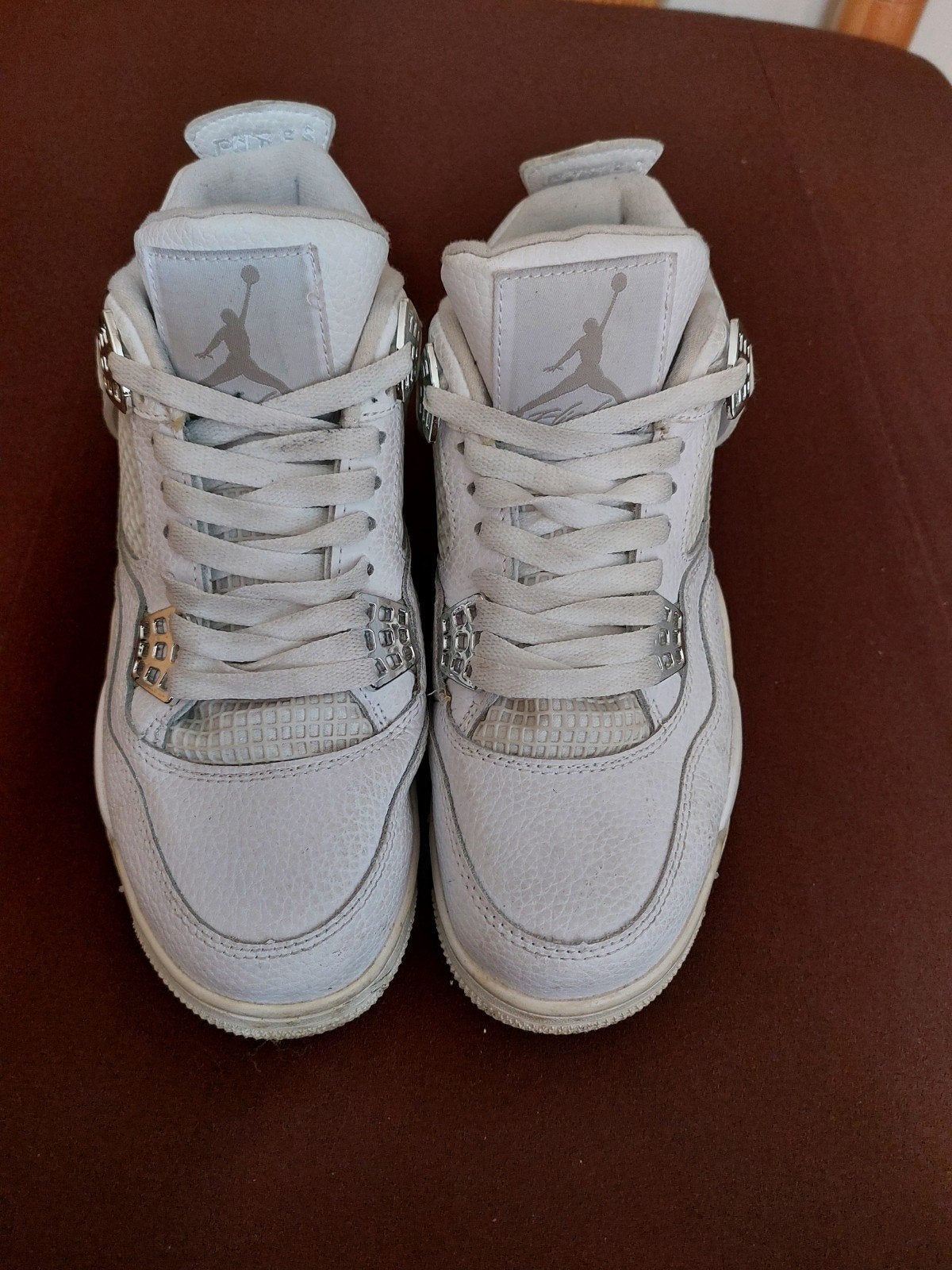 Jordan 4 Retro 'Metallic Silver' - Maat 40, Ophalen, Wit, Jordan, Sneakers of Gympen
