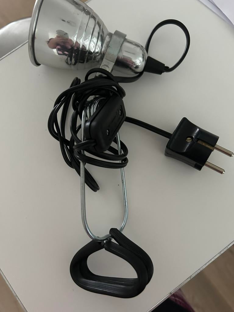 Handige beklembare  lamp, Huis en Inrichting, Ophalen, Zo goed als nieuw, Metaal of Aluminium