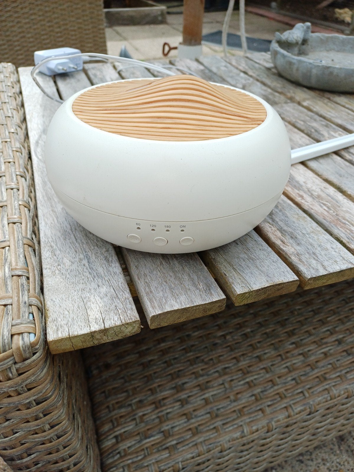 Aroma diffuser met houten look, Ophalen, Zo goed als nieuw