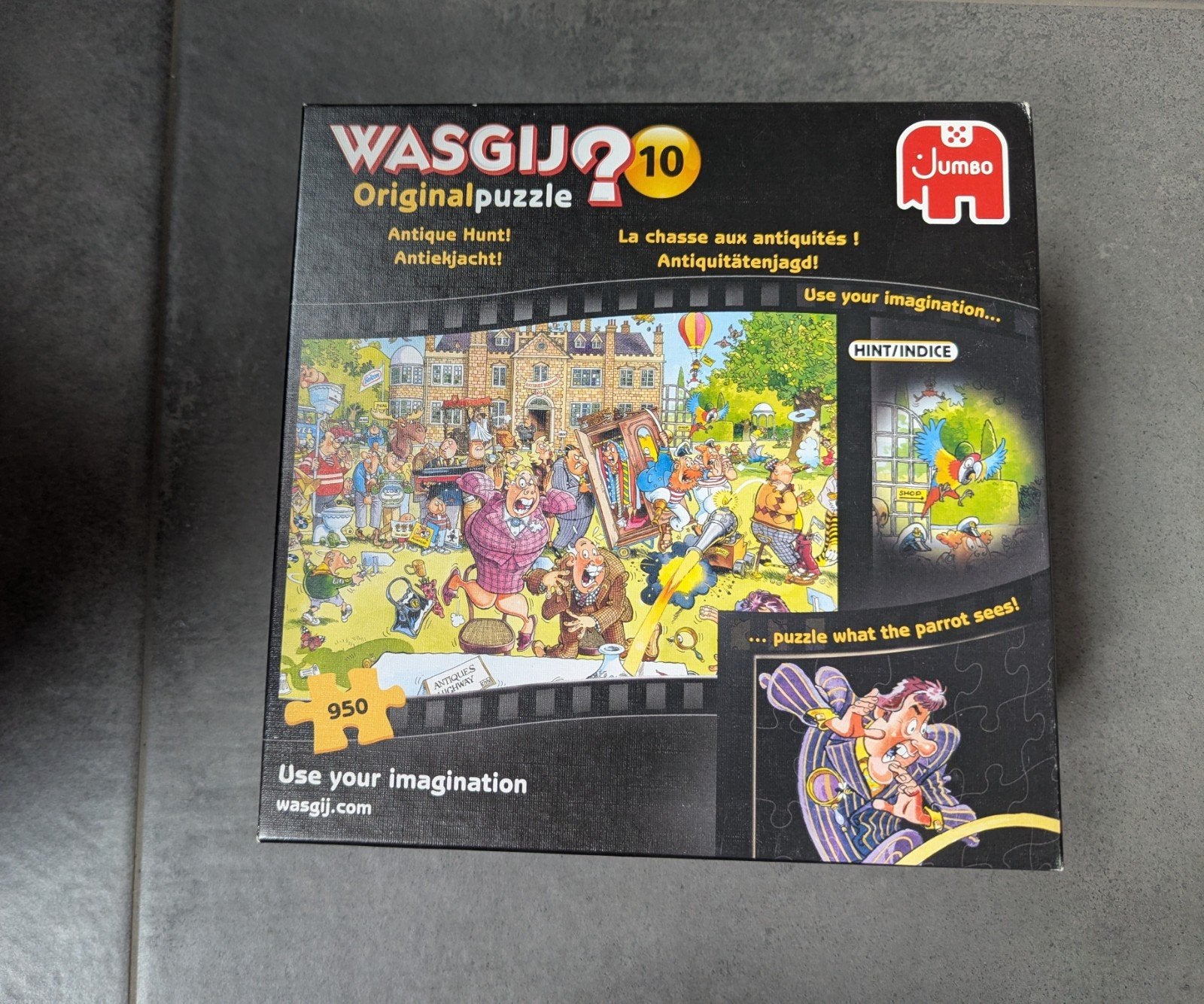 Wasgij Original puzzel 10 Antiekjacht, Ophalen, 500 t/m 1500 stukjes, Zo goed als nieuw