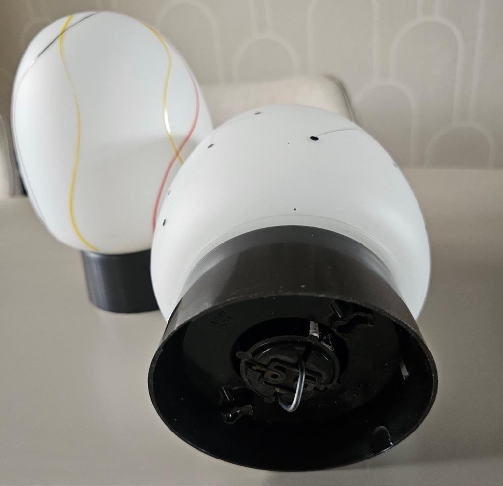 2  x Vintage Egg Thabur plafondlampe met decoratief patroon, Ophalen of Verzenden