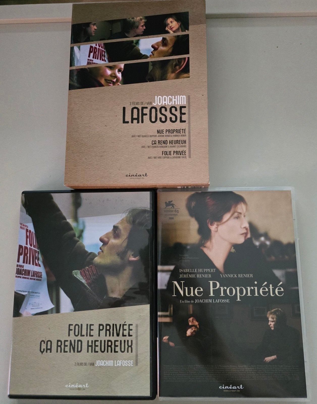 Dvd Joachim Lafosse 3 films - cineart film - dvdbox, Vanaf 16 jaar, Nederlands, Frankrijk, Ophalen of Verzenden