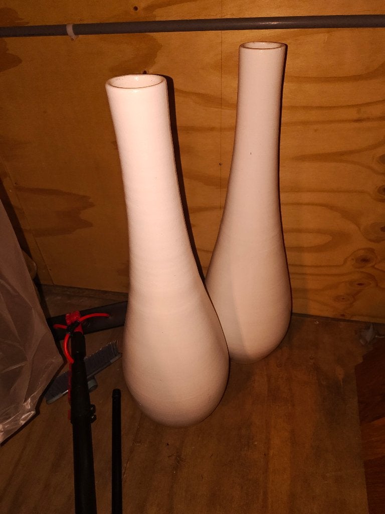 Mooie keramische vazen, Huis en Inrichting, Woonaccessoires | Vazen, Ophalen, Zo goed als nieuw, Wit, Steen/keramiek