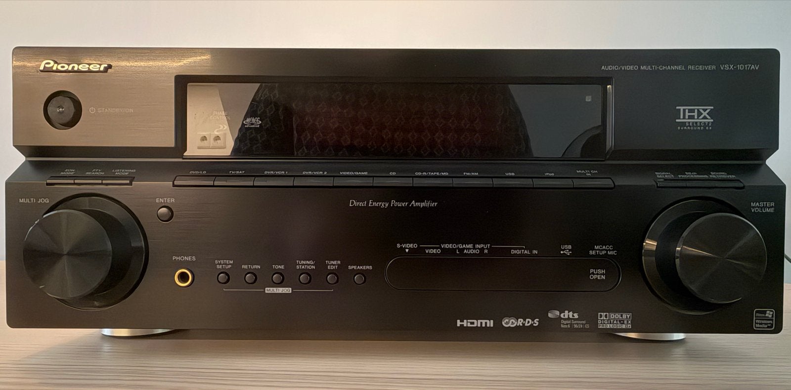 Pioneer VSX-1017AV Audio/Video Multi-Channel Receiver, Ophalen, Zo goed als nieuw, Pioneer, 120 watt of meer