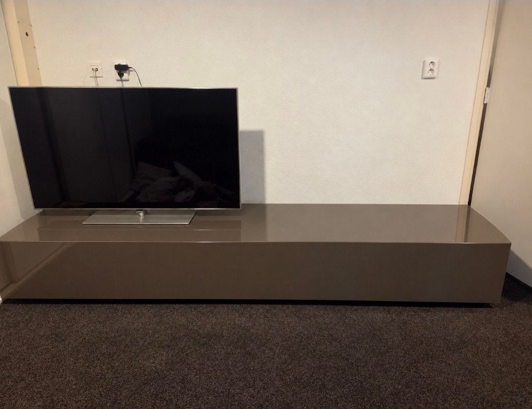 salon tafel Glanzend bruin direct ophalen!, Ophalen, Modern minimalistisch, Kunststof, Gebruikt