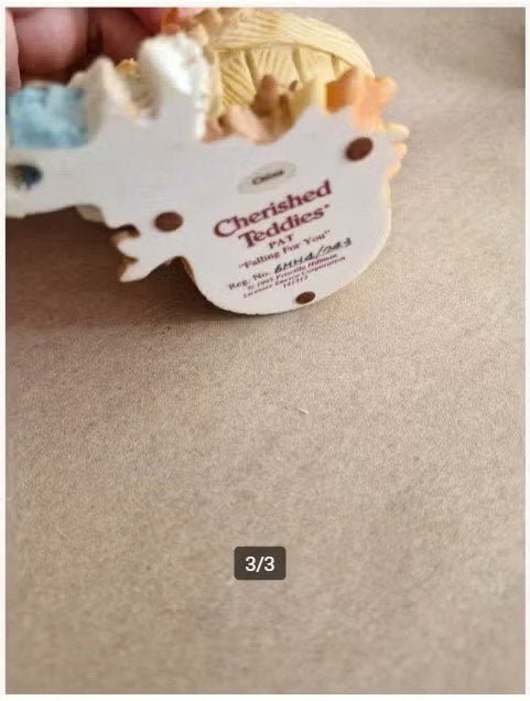 Pat in badkuip, beren beeldje hh, Onbekend, Cherished Teddies, Onbekend, Cherished Teddies