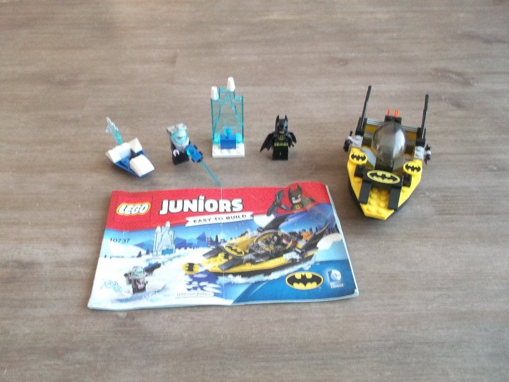 lego juniors super heroes 10737 batman vs mr freeze (2017), Gebruikt, Marvel, Lego, Ophalen of Verzenden