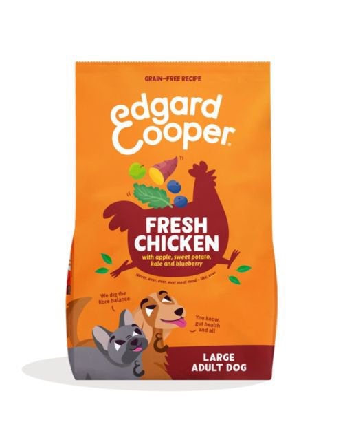 Edgard&Cooper Fresh Chicken Large Adult  - 12 kg, Dieren en Toebehoren, Dierenvoeding, Ophalen of Verzenden, Hond