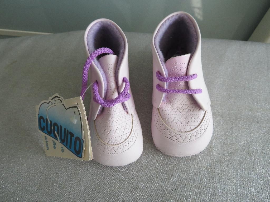 Nieuw Cuquito Leren SLOFJES / Schoentjes warm gevoerd 11 cm., Schoentjes, Meisje, Cuquito, Nieuw