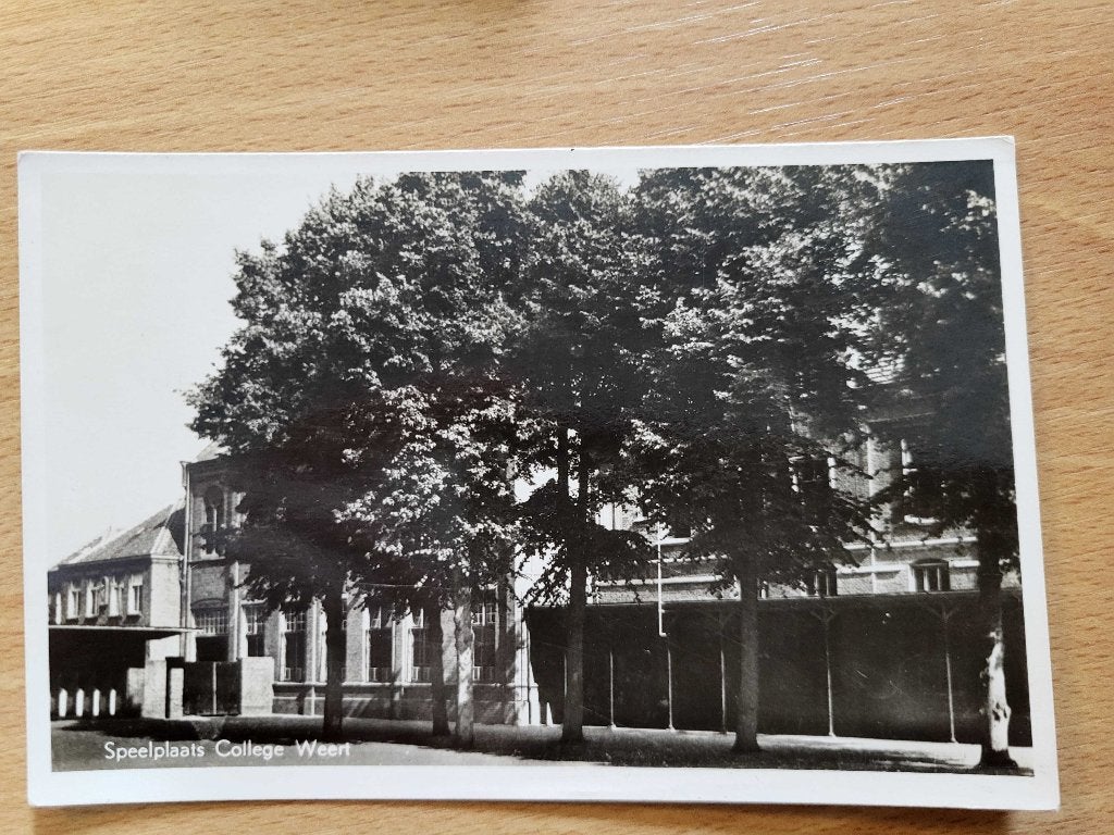 ansicht WEERT Speelplaats college, Verzamelen, Ansichtkaarten | Nederland, Ophalen, Voor 1920, Limburg
