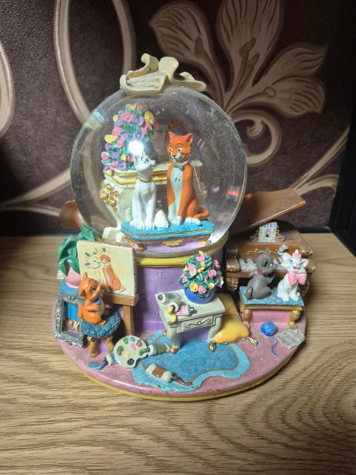Disney Aristocats Snowglobe, Verzamelen, Disney, Ophalen of Verzenden, Gebruikt