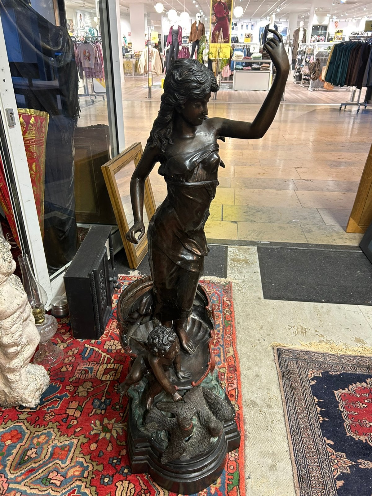 Mooi groot bronzen beeld, Antiek en Kunst, Ophalen