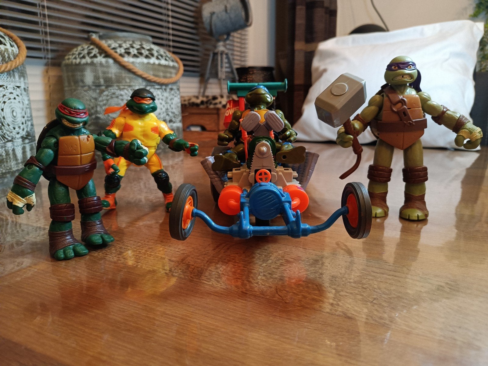 Teenage Mutant Ninja Turtles Figuren en Voertuig, Ophalen of Verzenden, Gebruikt