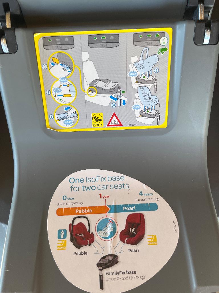 Maxi cosi base, Ophalen, Zo goed als nieuw, Isofix, 0 t/m 13 kg