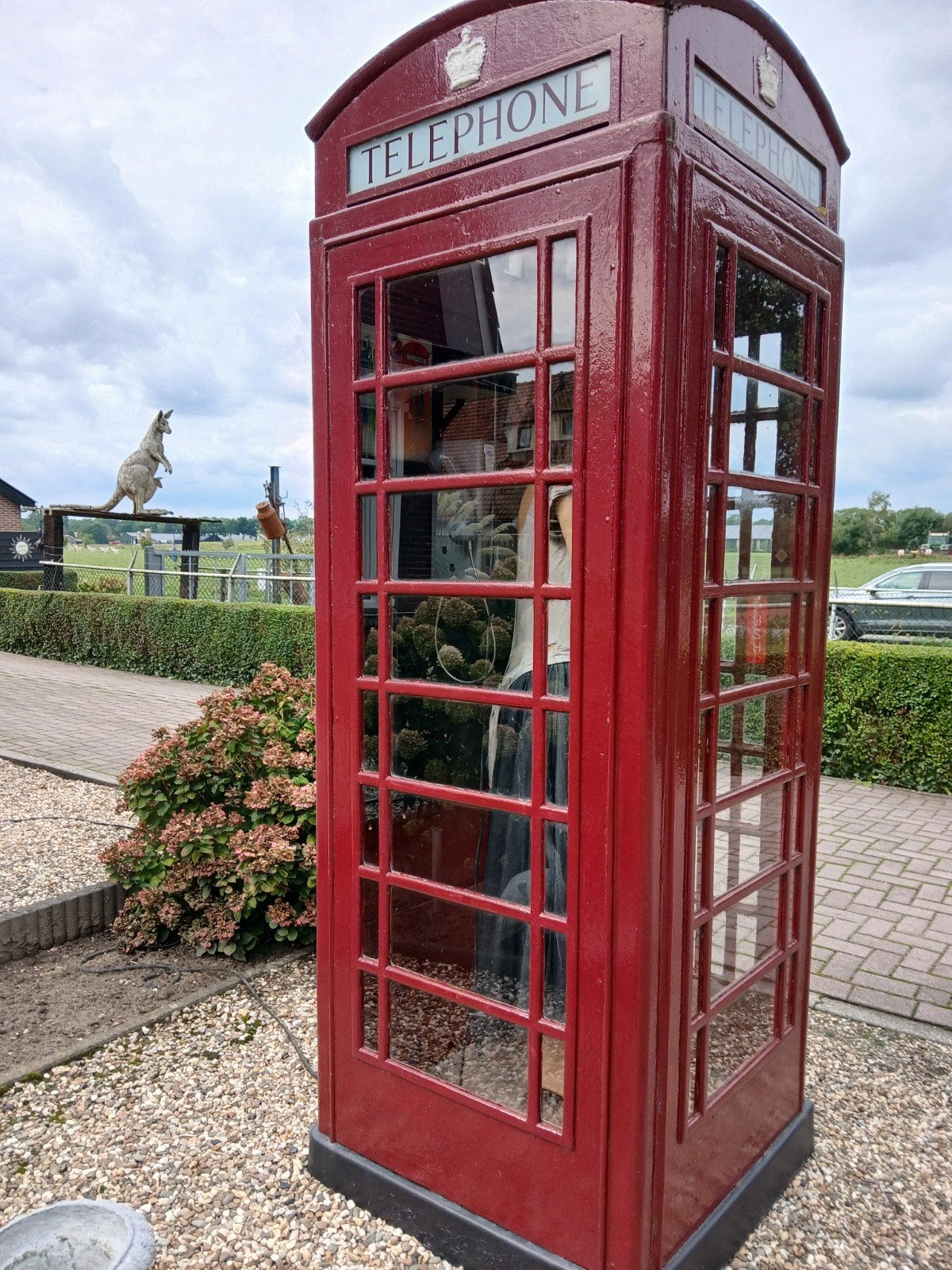 Gietijzeren Engelse telefooncel, Antiek en Kunst, Ophalen
