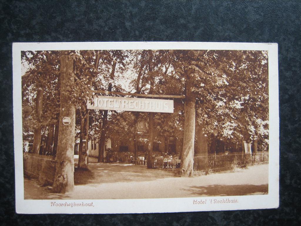 NOORDWIJKERHOUT Hotel 't Rechthuis, Ophalen of Verzenden, Voor 1920, Zuid-Holland