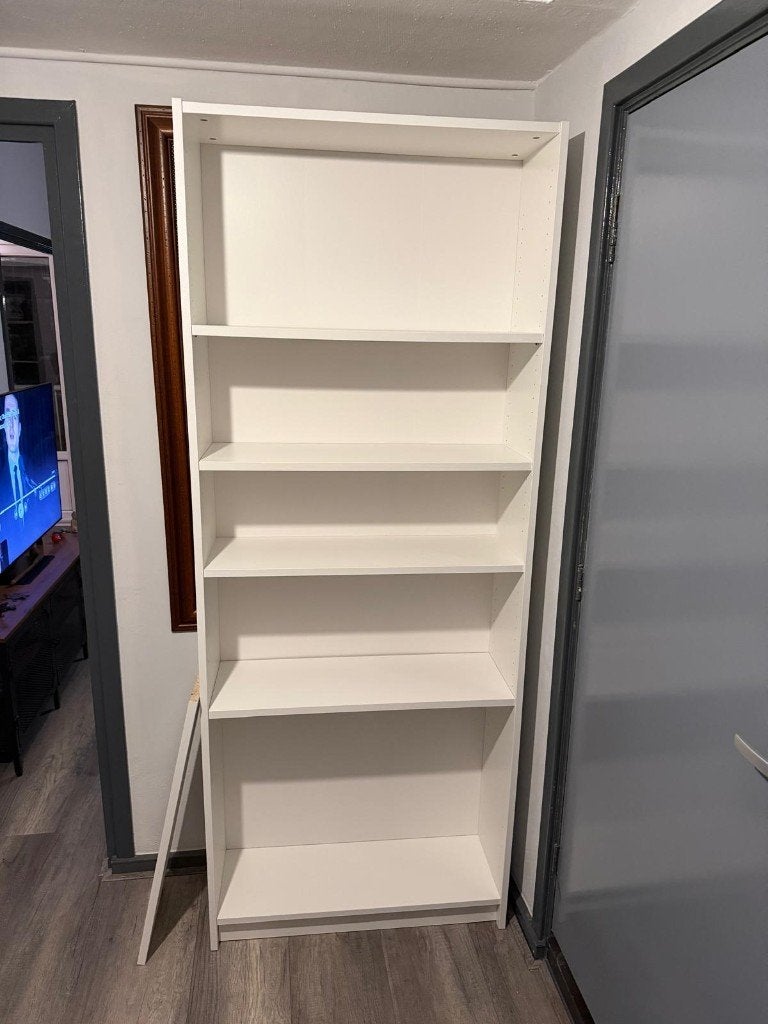 Witte boekenkast – 202 x 80 x 28 cm, Ophalen, Gebruikt, 200 cm of meer, 50 tot 100 cm