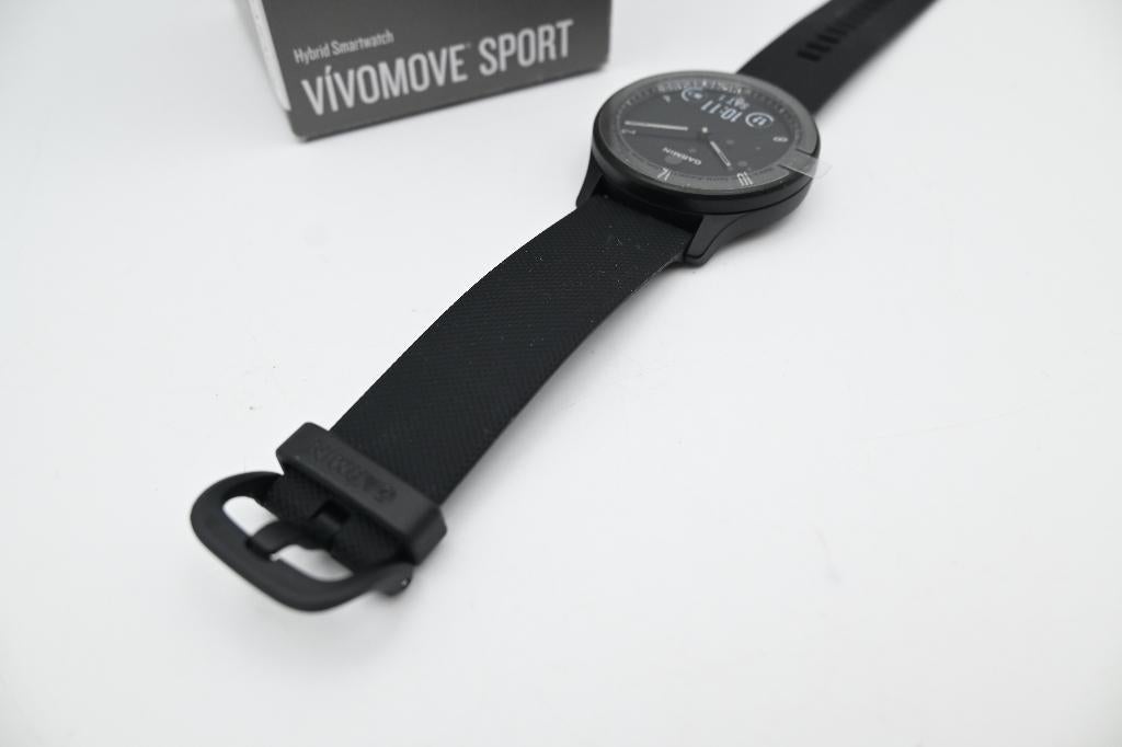 Garmin Vivomove Sport Hybrid /Touchscreen 40MM echte wijzers, GARMIN, Zwart, Nieuw, Ophalen of Verzenden