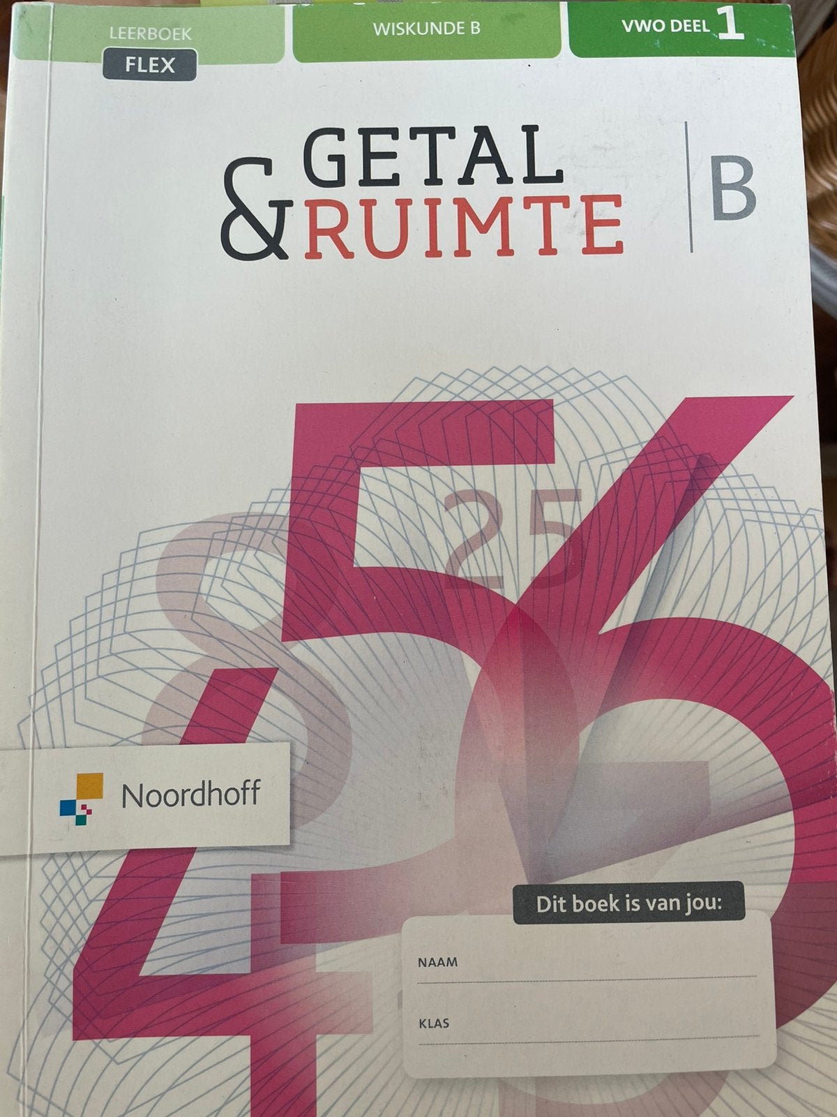 Getal en ruimte vwo B, Boeken, Ophalen of Verzenden, Zo goed als nieuw, Overige onderwerpen
