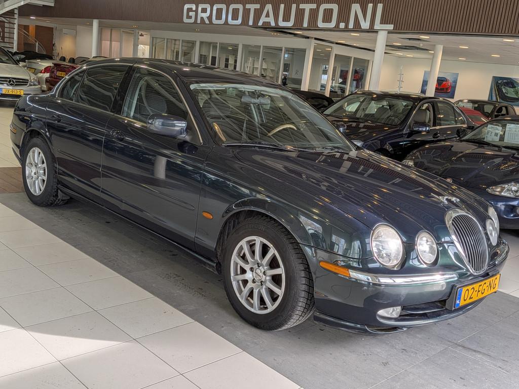 Jaguar S-Type 3.0 V6 Airco, Cruise control, Stuurbekrachtigi, Auto's, 238 pk, Achterwielaandrijving, Zwart, Origineel Nederlands