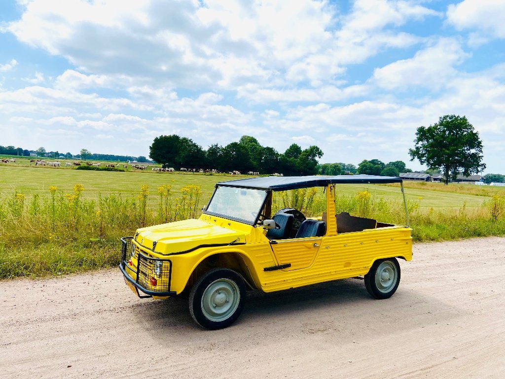 ☀️️ Citroën Mehari 2+2, 4 persoons, 1979 ☀️, Auto's, Oldtimers, Voorwielaandrijving, 602 cc, Zwart, 29 pk