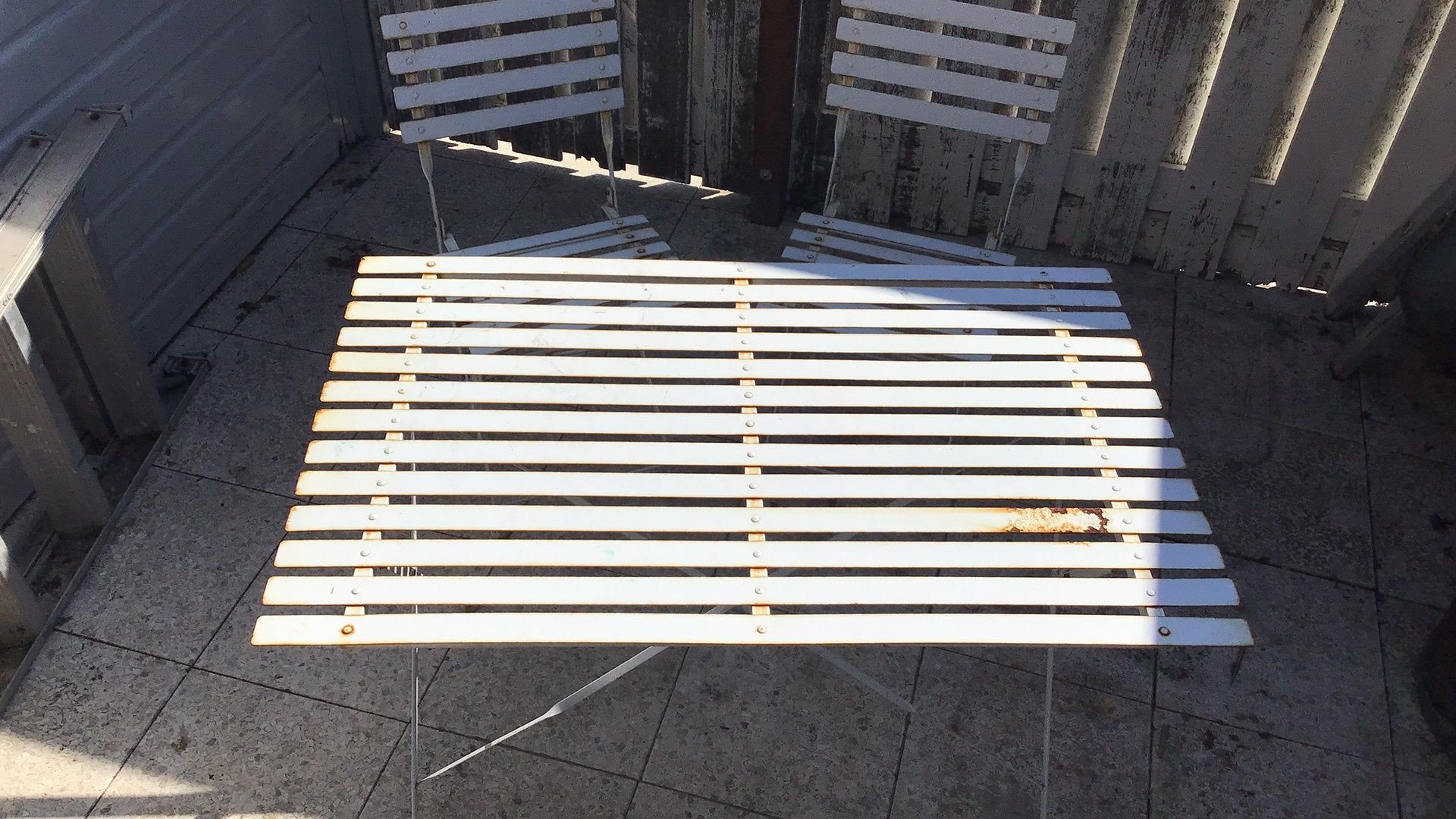 Bistro tafel,terrastafel, Ophalen, Gebruikt, Tweepersoons, 90 cm
