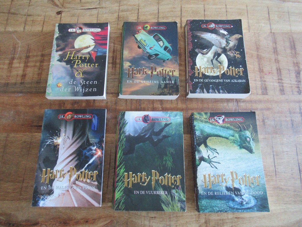 6 verschillende delen Harry Potter boeken boek, Boeken, Ophalen of Verzenden, Zo goed als nieuw