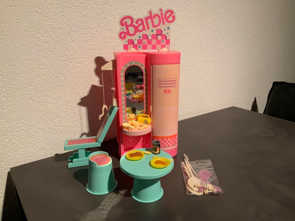 Barbie Gym./ sportschool. Mattel. Uit 1989., Verzamelen, Ophalen of Verzenden, Zo goed als nieuw, Accessoires