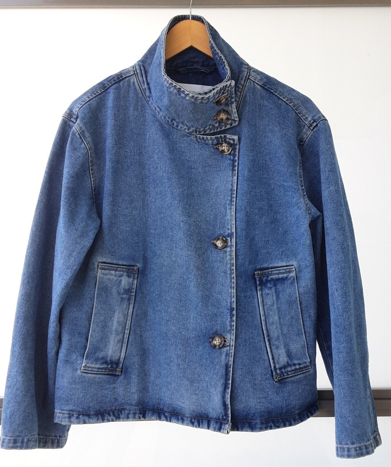 Jasje denim jeans object, maat M, Maat 38/40 (M), Blauw, Object, Nieuw