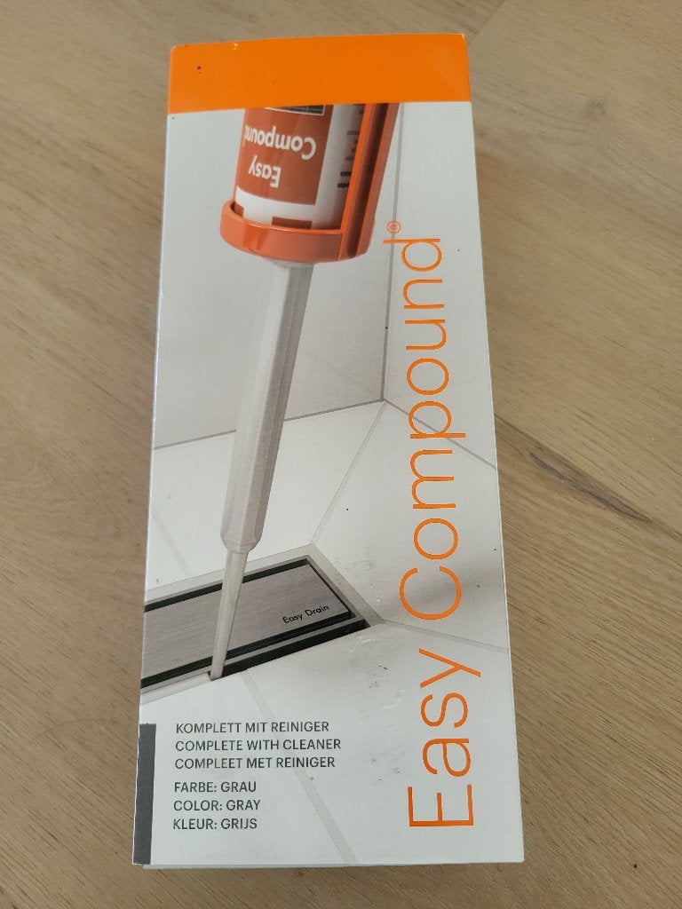 Easy Drain EasyCompound Afdichtingsset Grijs (Ca. 75% vol), Doe-het-zelf en Verbouw, Sanitair, Zo goed als nieuw, Douche, Ophalen of Verzenden