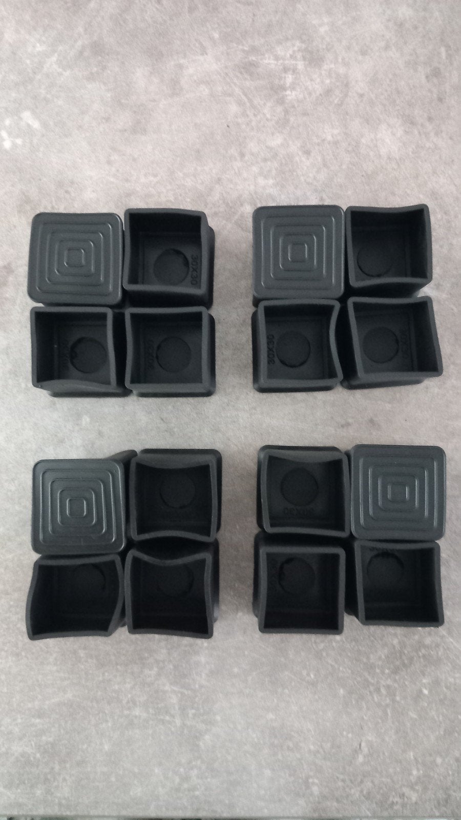 Stoelpoot beschermers 16 stuks (voor 4 stoelen) 3x3 cm, Ophalen of Verzenden