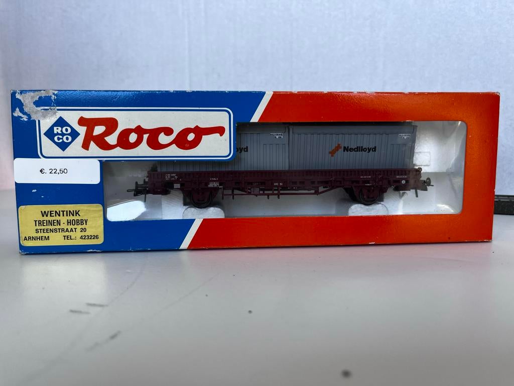 Roco Containerwagen Nedlloyd - Nr. 46320, Overige merken, Gelijkstroom, Wagon, Ophalen of Verzenden