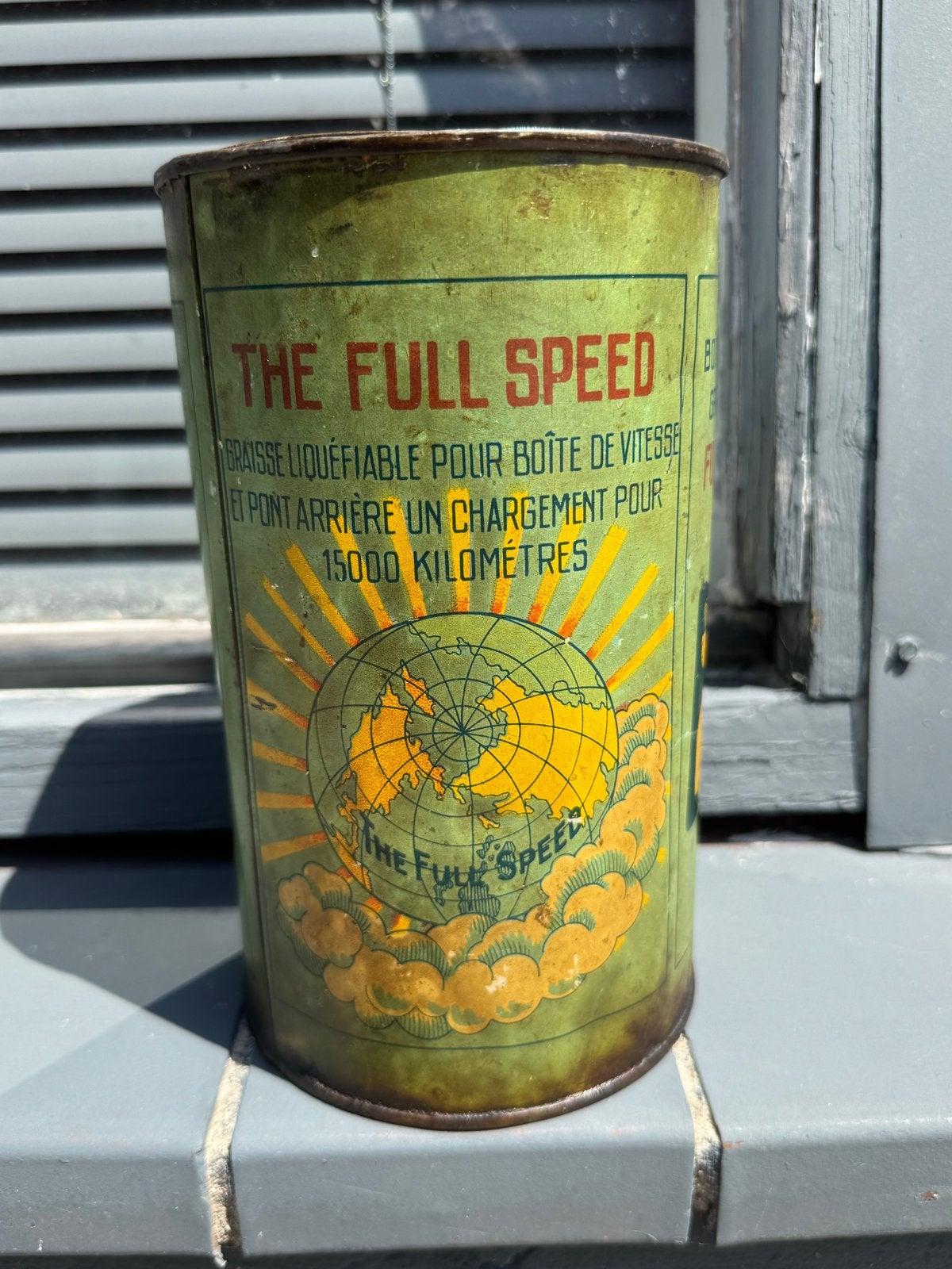 Vintage "The Full Speed" blik - Olie/vet blik, Gebruikt, ., ., .