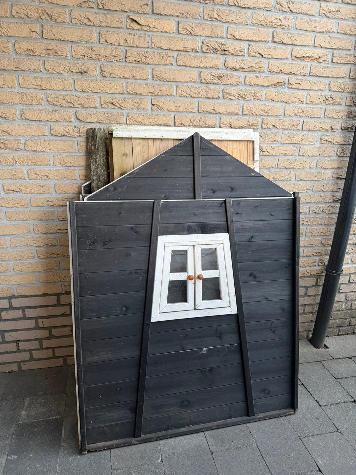 Houten Speelhuis EXIT Beach 100 Zwart, Ophalen, Gebruikt, Hout