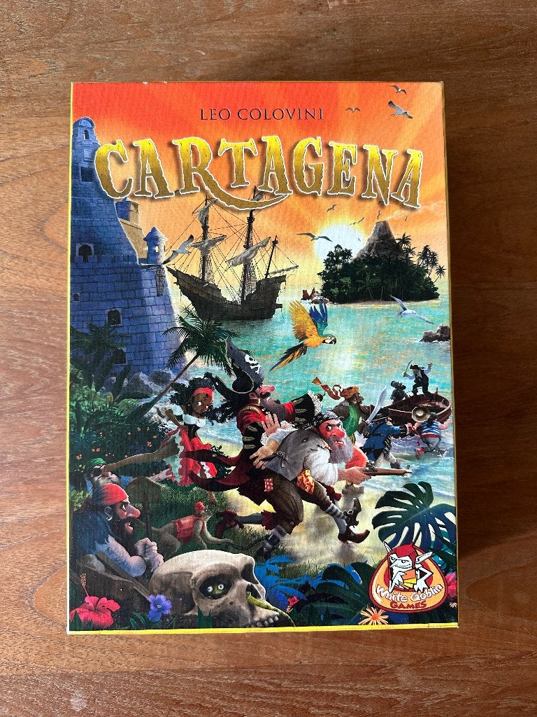 Cartagena Bordspel - Ontsnap aan de piraten!, Drie of vier spelers, Ophalen of Verzenden, Gebruikt, White Goblin Games