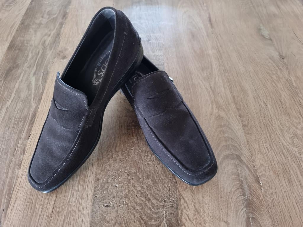 TOD'S LOAFERS MAAT 6,5 Z.G.A.N, Loafers, Bruin, Ophalen of Verzenden, Tod's
