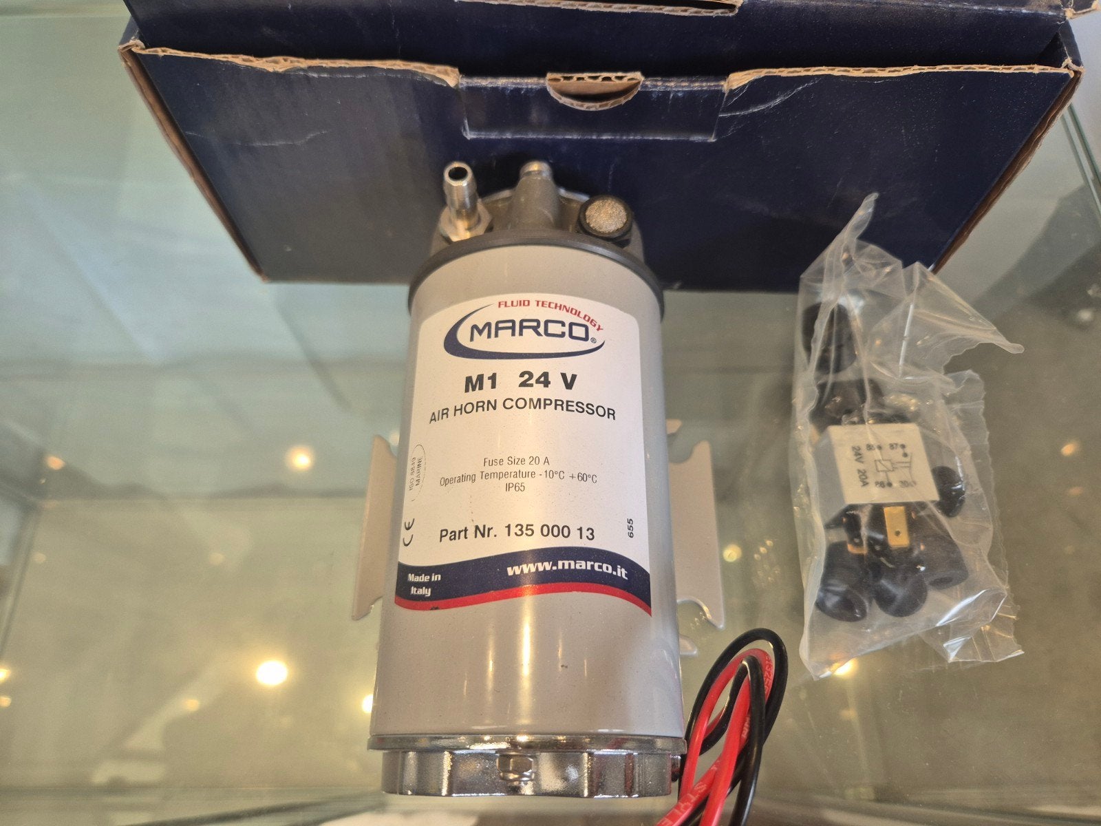 24 v compressor voor luchthoorn, Watersport en Boten, Ophalen, Nieuw, Motor en Techniek