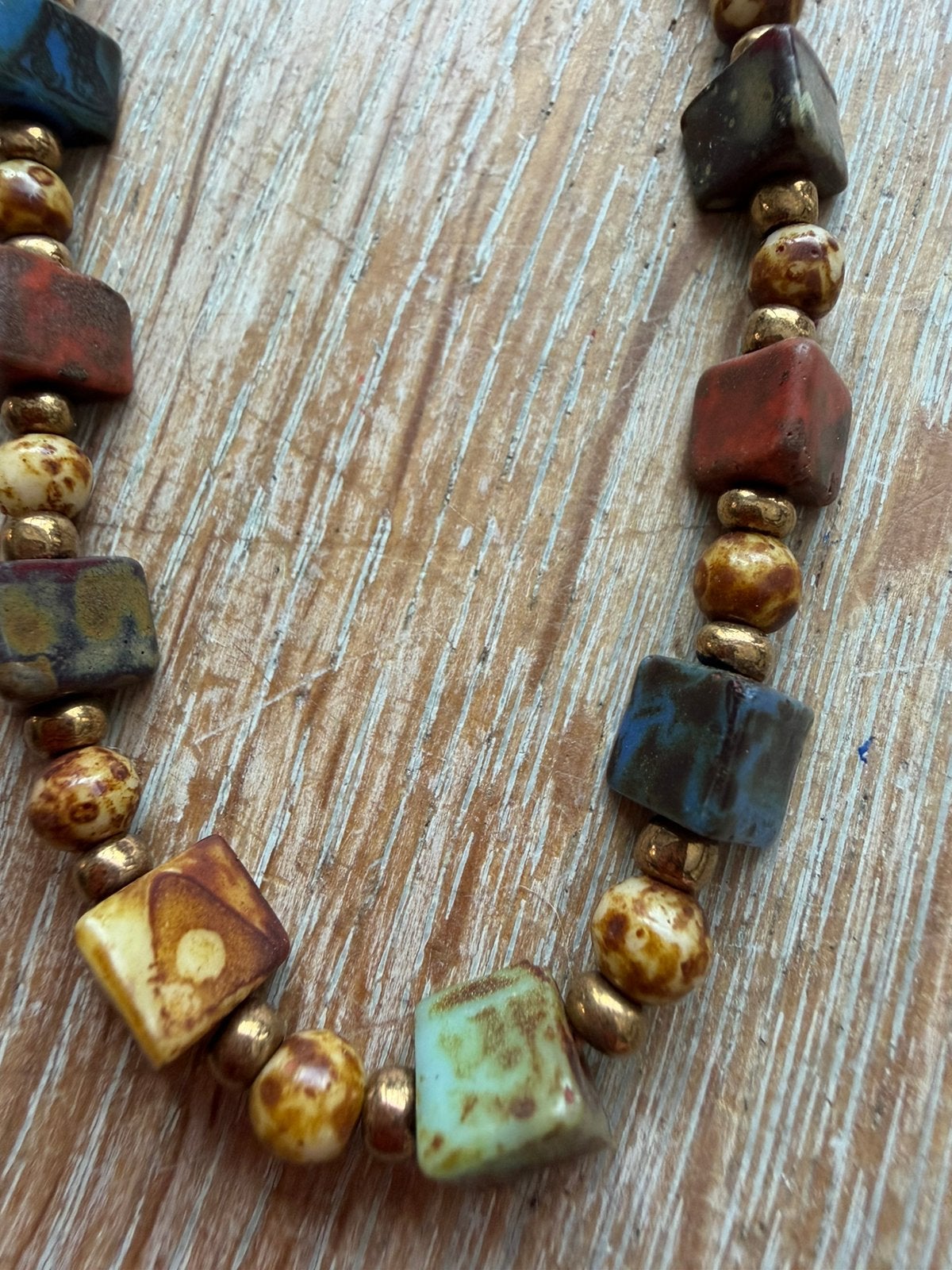 Oude keramiek ketting, Ophalen of Verzenden, Overige materialen