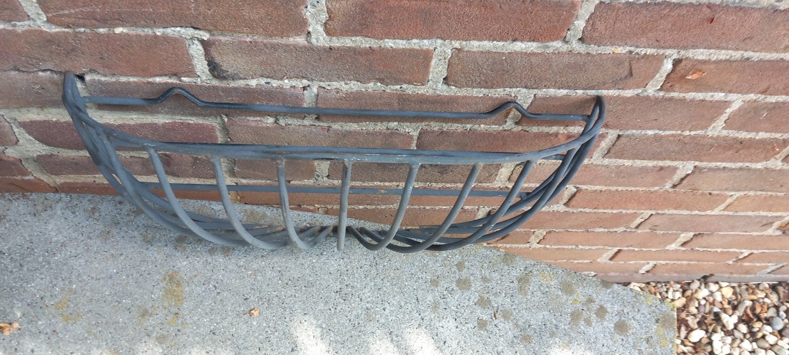 Metalen ruif bloembak voor aan de muur, Ophalen, Gebruikt, Minder dan 30 cm, Balkon