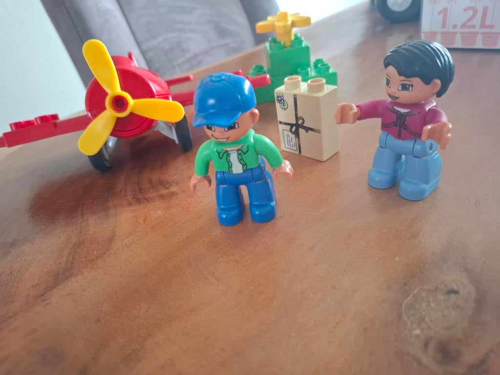 Duplo Vliegtuig 5592 met figuren en accessoires, Kinderen en Baby's, Speelgoed | Duplo en Lego, Gebruikt, Ophalen of Verzenden