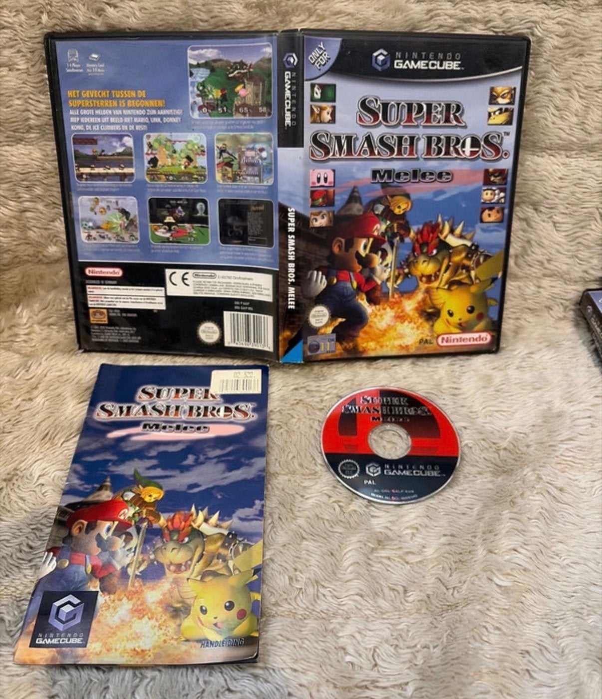 Super Smash Bros. Melee GameCube - Als Nieuw!, Spelcomputers en Games, Games | Nintendo GameCube, Vechten, Eén computer, Ophalen of Verzenden
