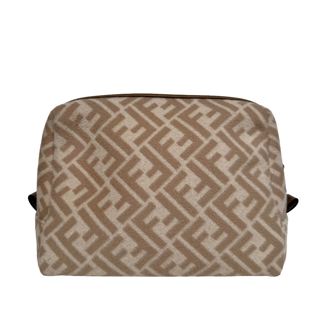 Fendi toilettas beautycase toiletry bag tas cosmetic pouch, Verzenden, Zo goed als nieuw, Bruin, Jongen of Meisje